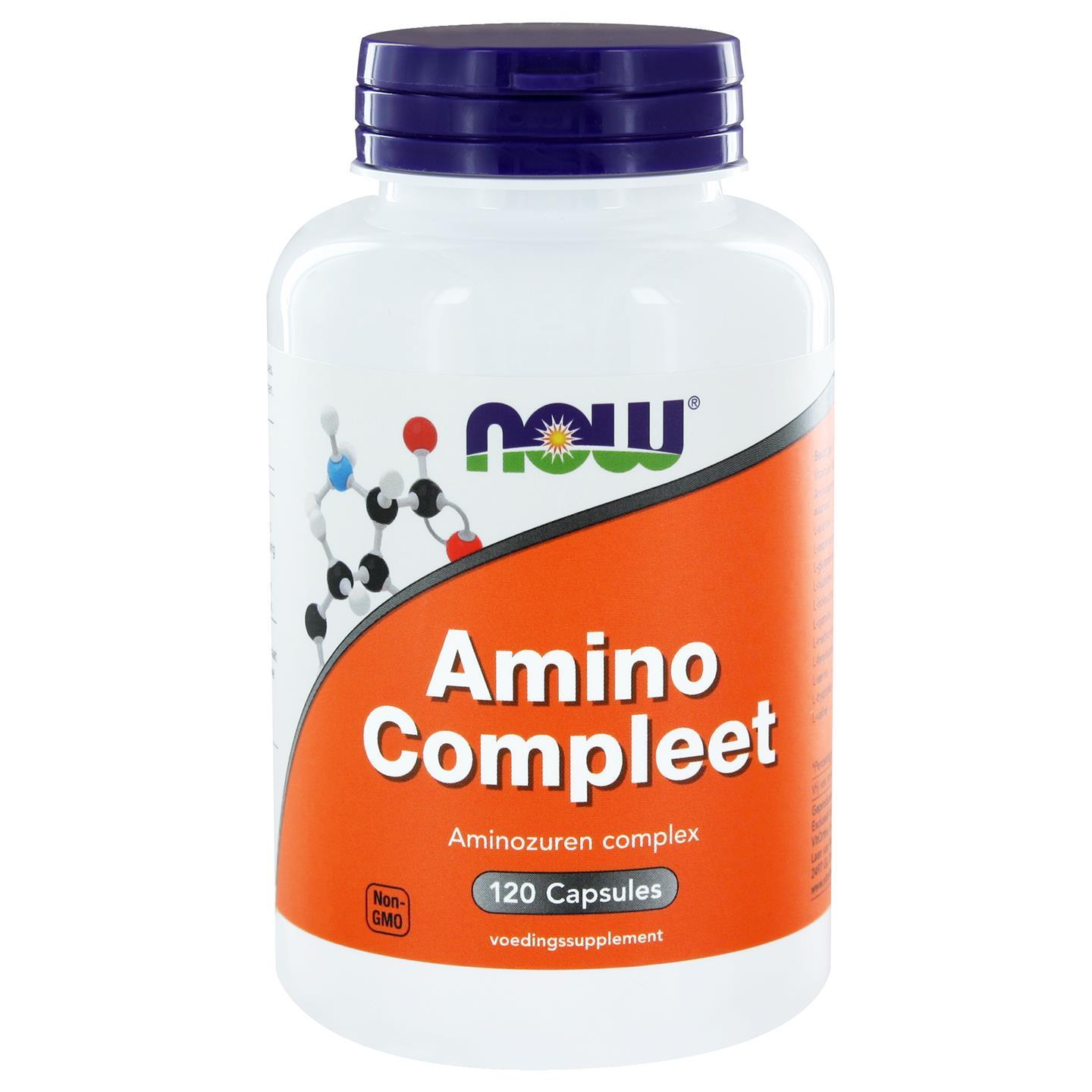 Image of Compleet amino (120 capsules) - Now Foods 