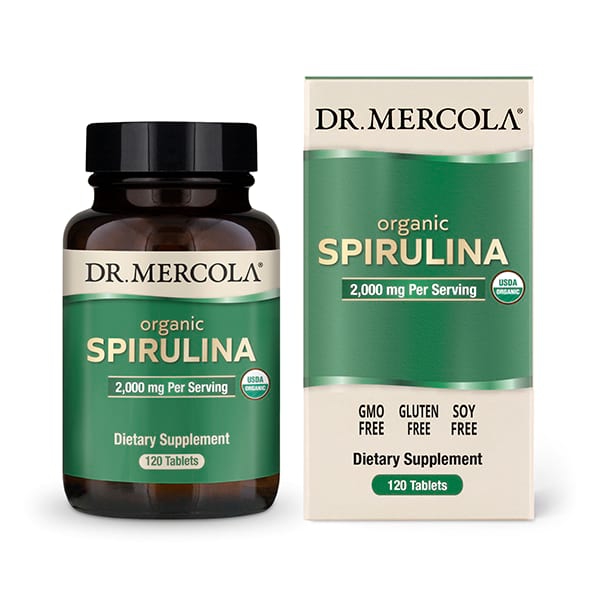 Image of Organic Spirulina 120 tablets dr Mercola