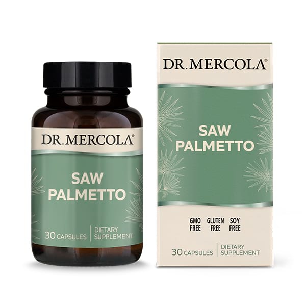 Image of Dr. Mercola, palmier nain avec lycopène, 30 Licaps 