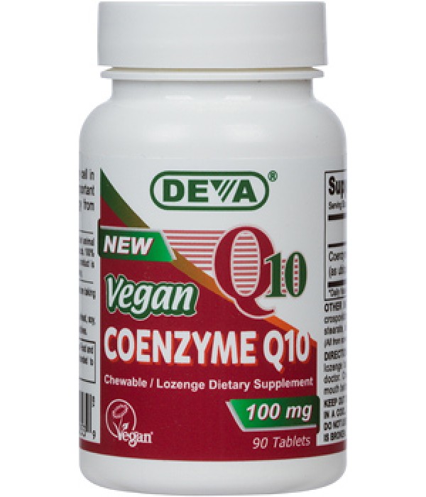 Image of Vegan Coenzyme Q10 100 mg (90 Tablets) - Deva 