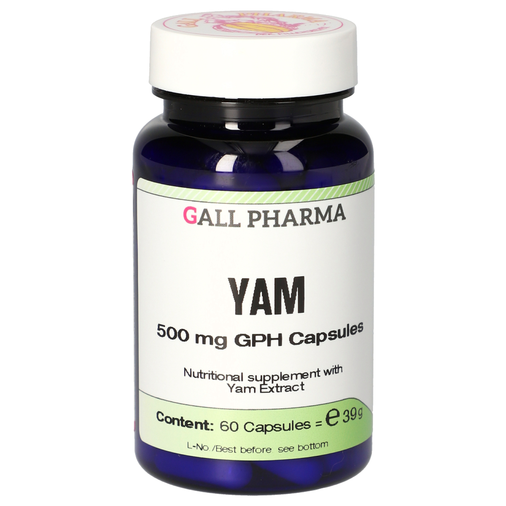 Image of Yam 500 mg GPH (60 Capsules) - Gall Pharma GmbH 