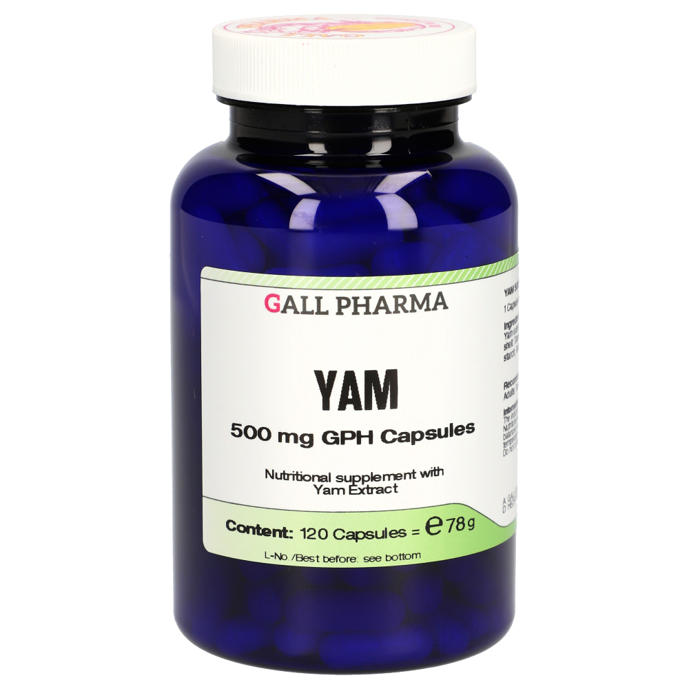 Image of Yam 500 mg GPH (120 Capsules) - Gall Pharma GmbH 