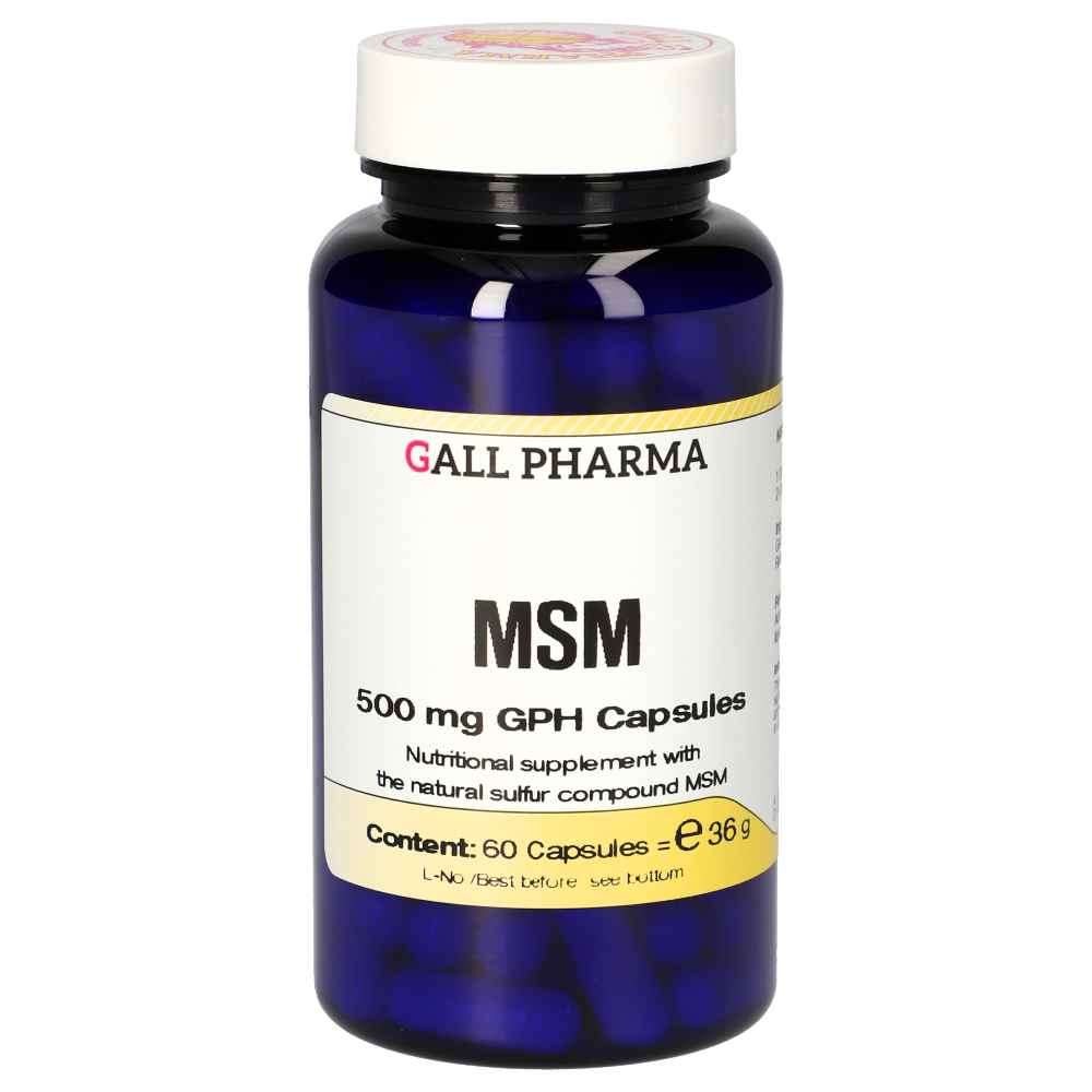 Image of MSM 500 mg GPH (60 Capsules) - Gall Pharma GmbH