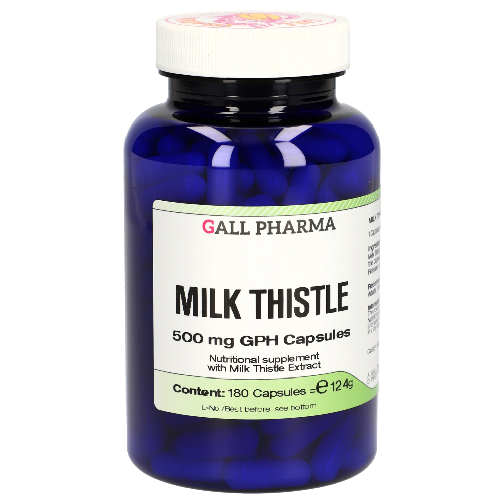 Image of Milk Thistle 500 mg GPH (180 Capsules) - Gall Pharma GmbH 