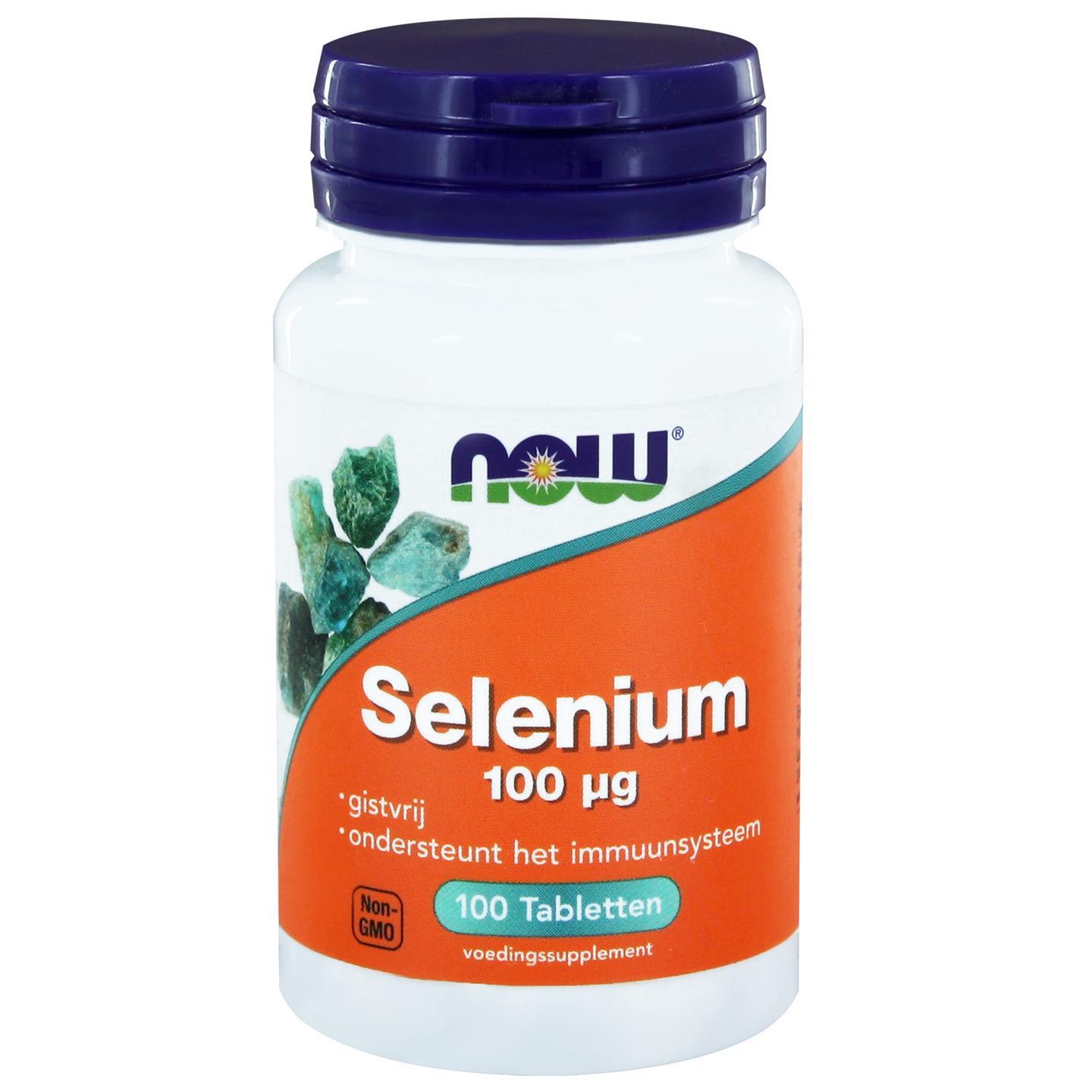 Image of Now Foods, Sélénium sans levain 100 mcg, 100 comprimés 