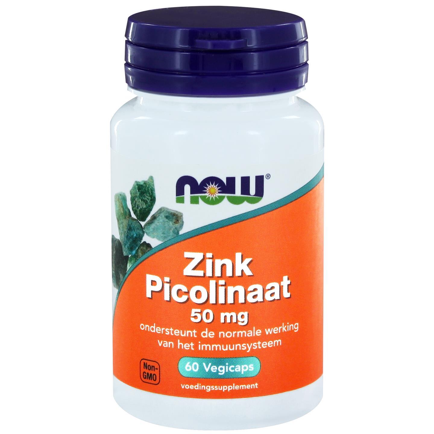 Image of Now Foods, Zinc Picolinate, 50 mg, 60 Capsules 