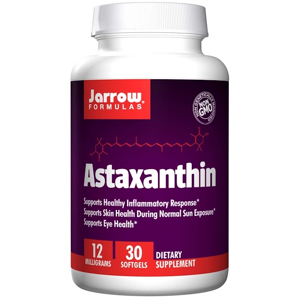 Image of Astaxanthin 12 mg (30 softgels) - Jarrow Formulas 