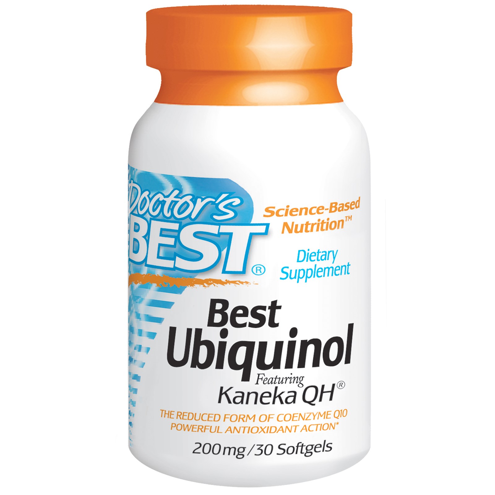 Image of Doctor&apos;s Best, Best Ubiquinol, Featuring Kaneka&apos;s QH, 200 mg, 30 Softgels 