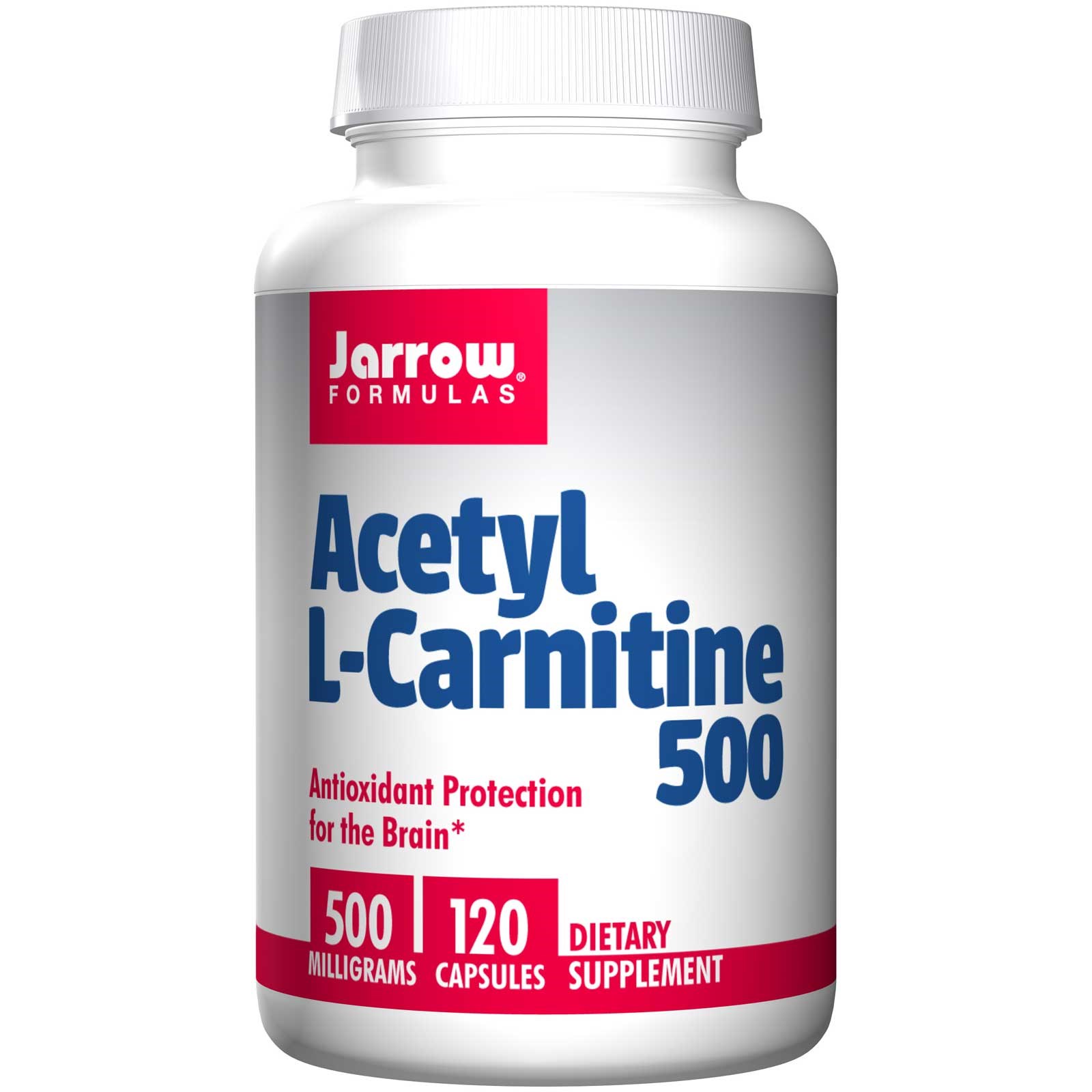 Image of Acétyl L-Carnitine 500, 500 mg (120 Capsules) - Jarrow Formulas 