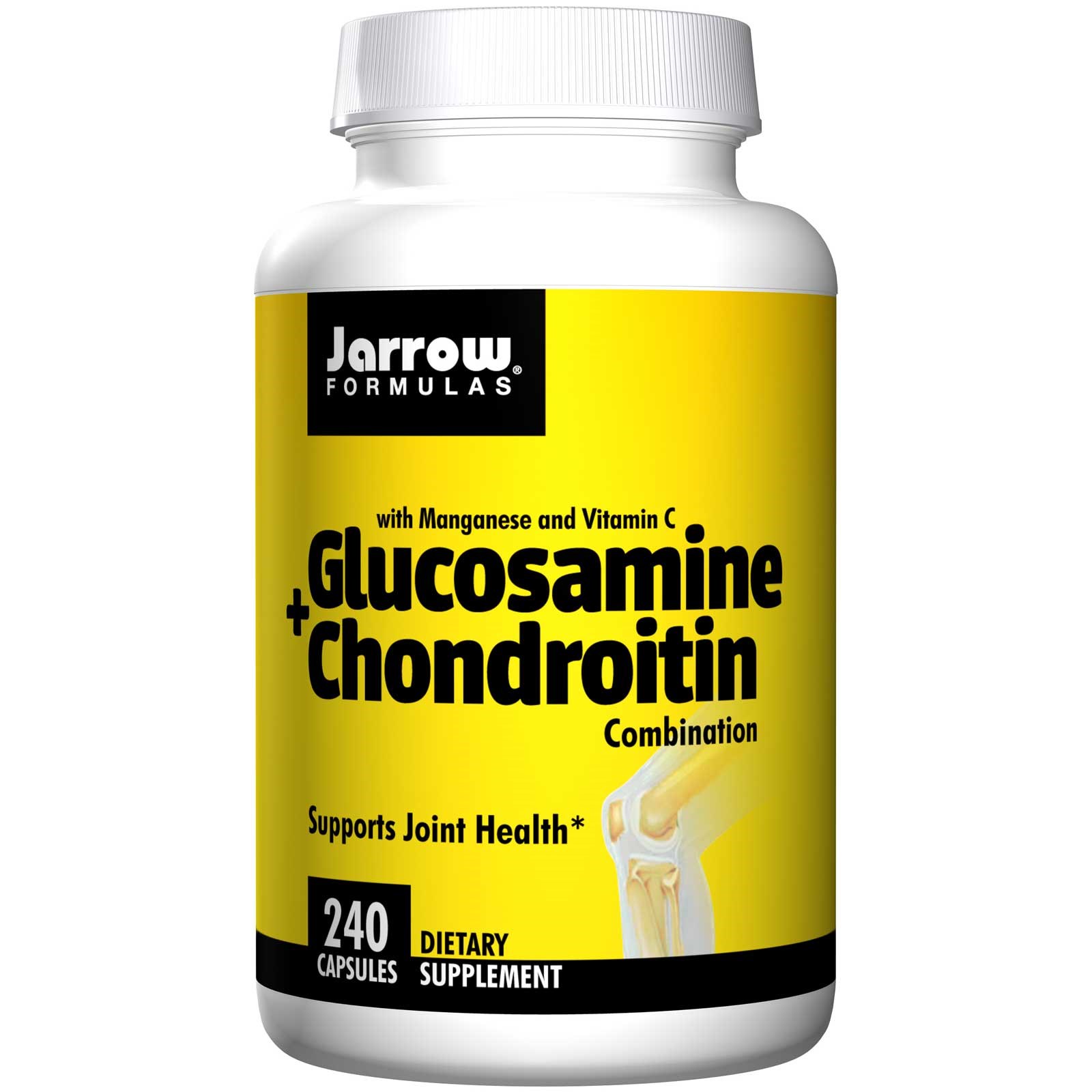 Image of Glucosamine + chondroïtine combinaison (240 Capsules) - Jarrow Formulas 