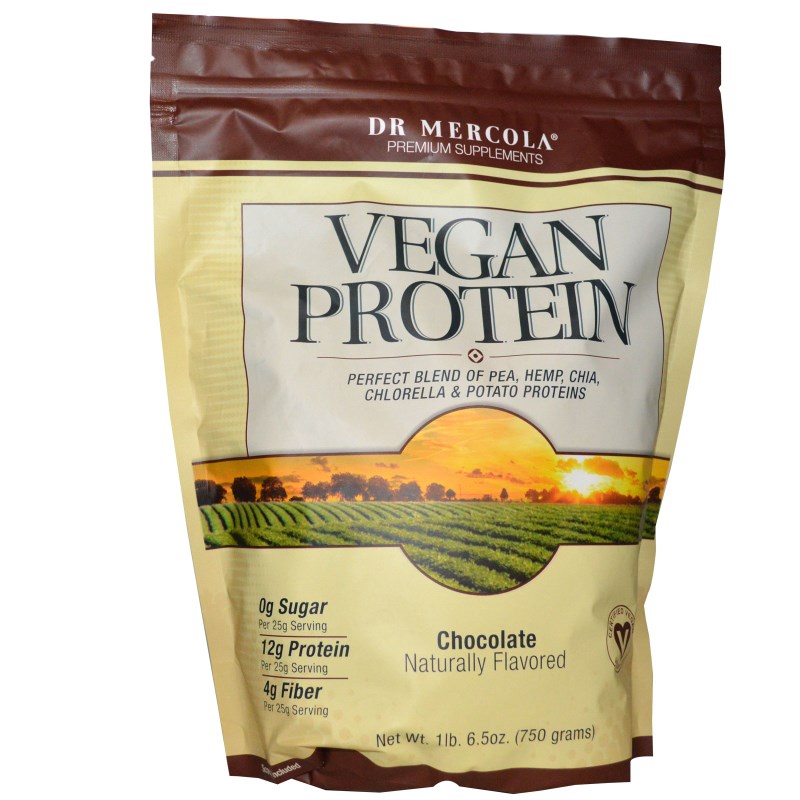 Image of Vegan Protein Chocolate (750 g) - Dr. Mercola