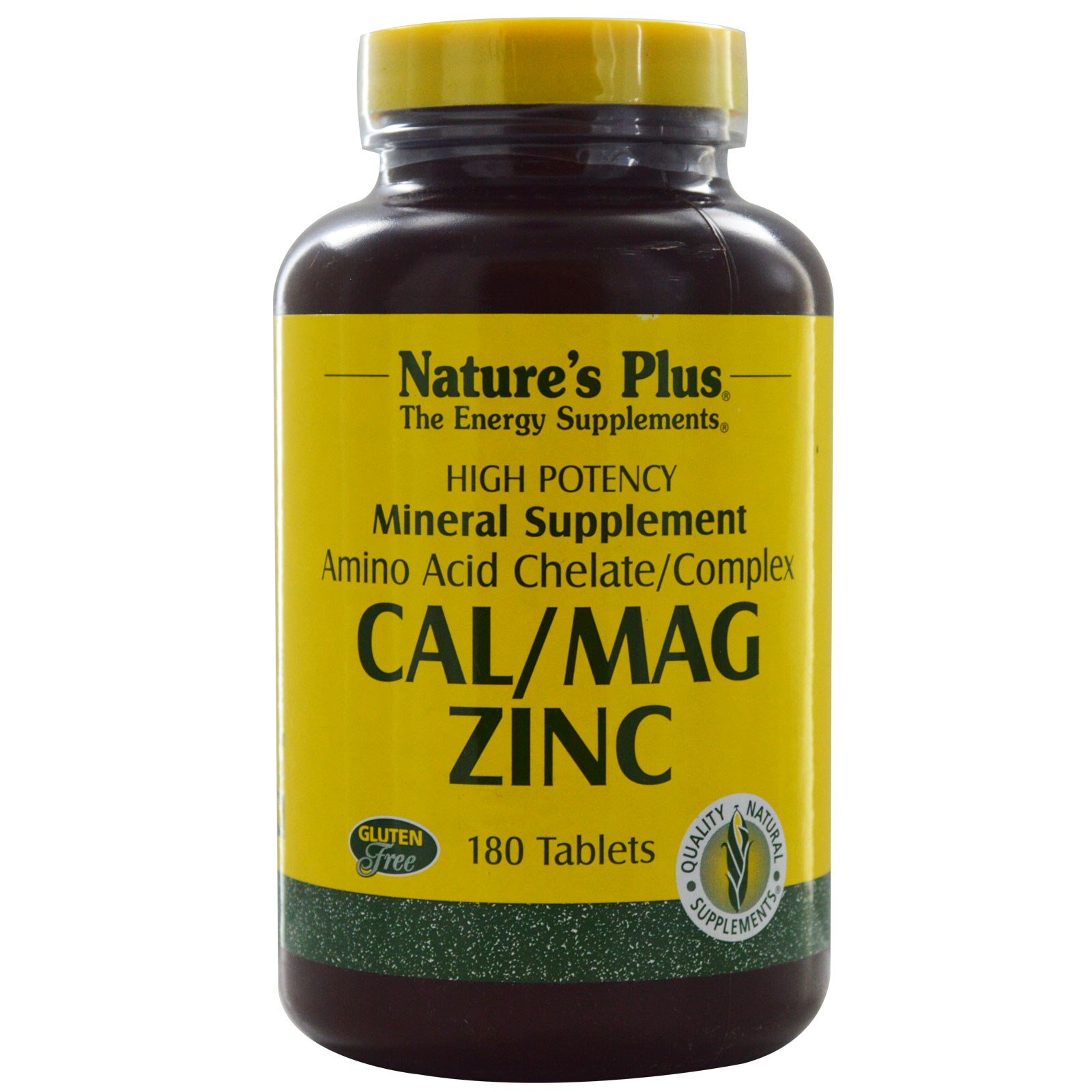 Image of Cal/Mag Zinc (180 Tablets) - Nature&apos;s Plus 