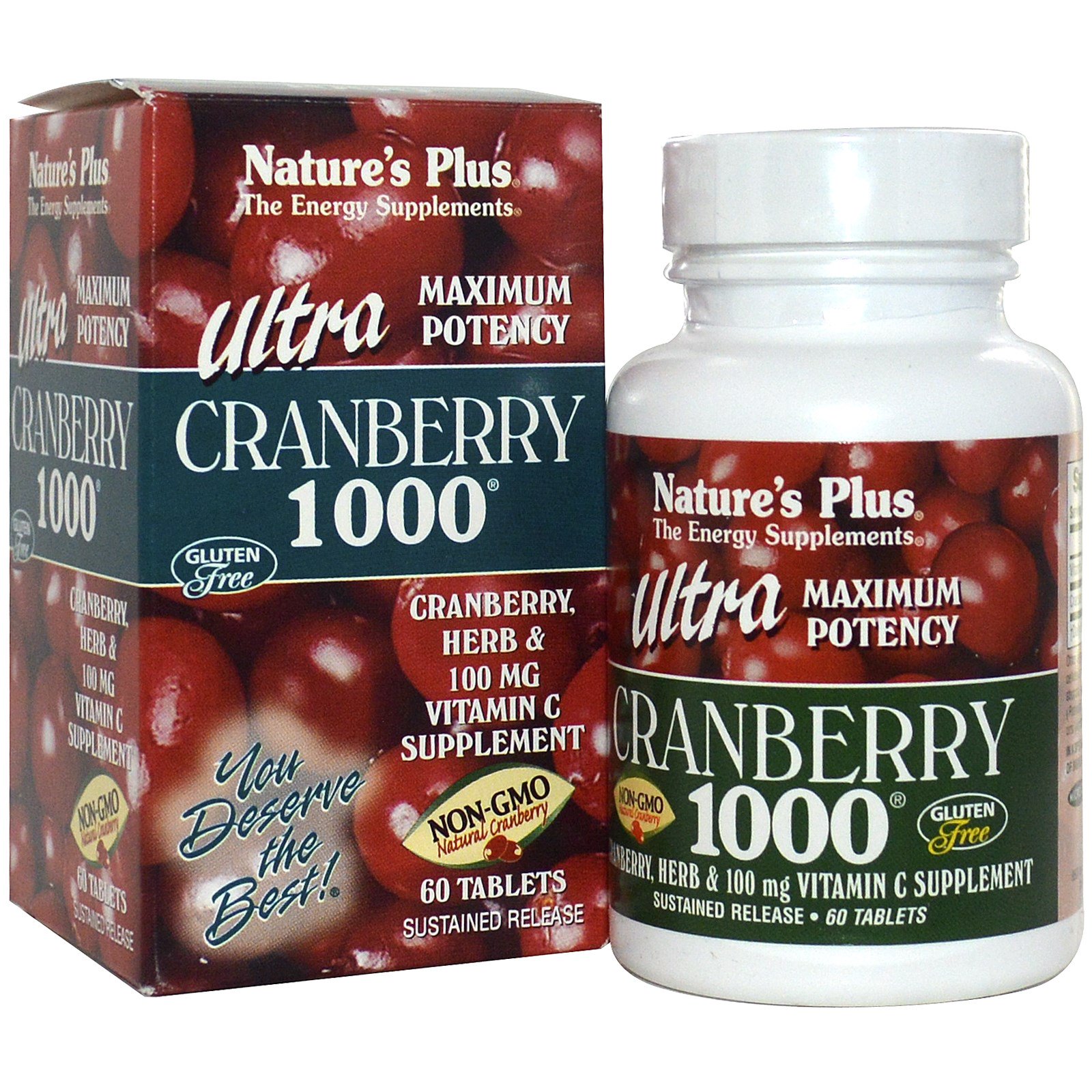 Image of Ultra Cranberry 1000 (60 Tablets) - Nature&apos;s Plus 