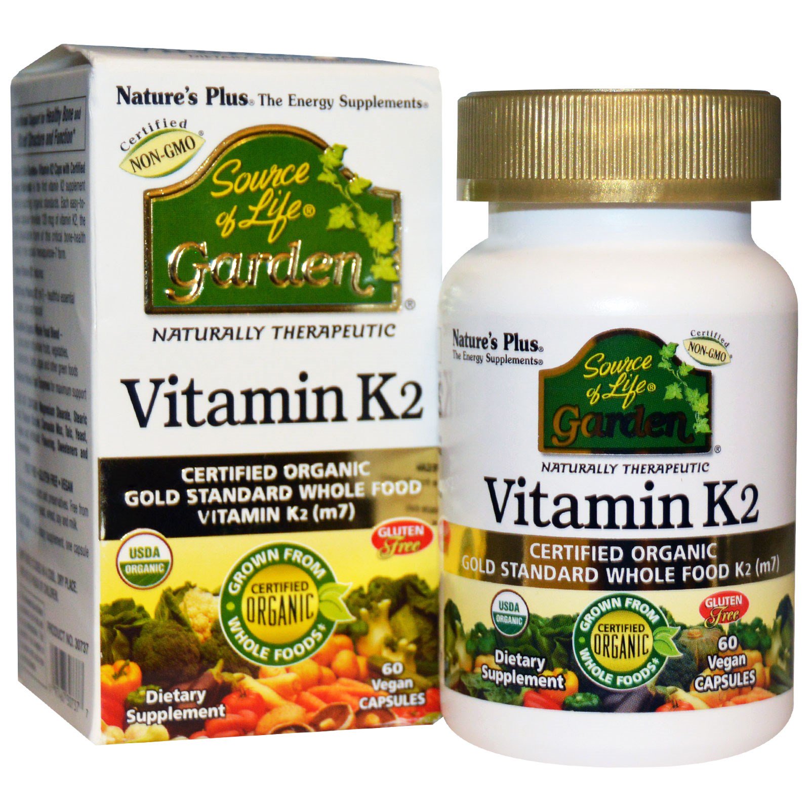 Image of Vitamin K2 (60 Vegan Caps) - Nature&apos;s Plus