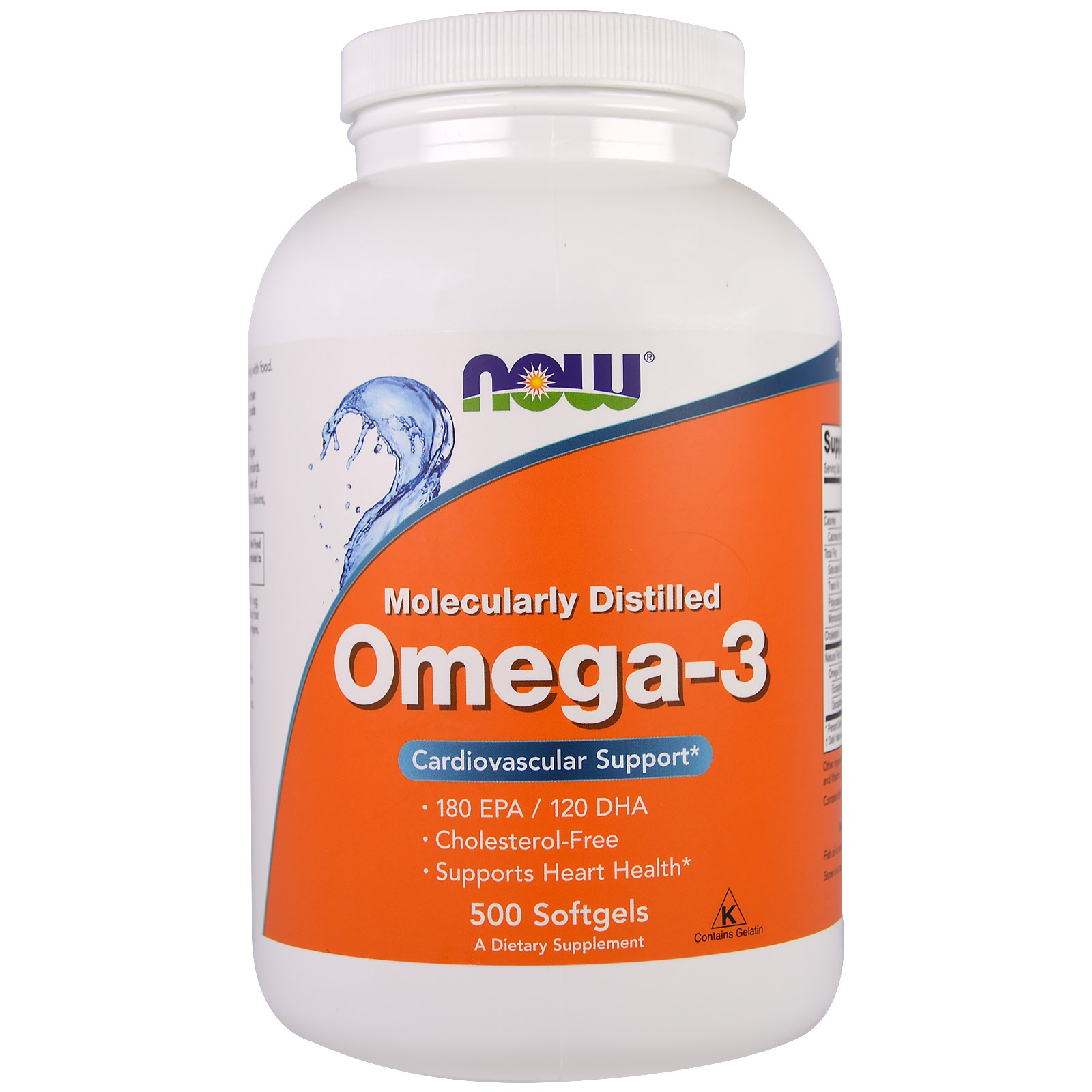 Image of Omega-3 (500 Softgels) - Now Foods 