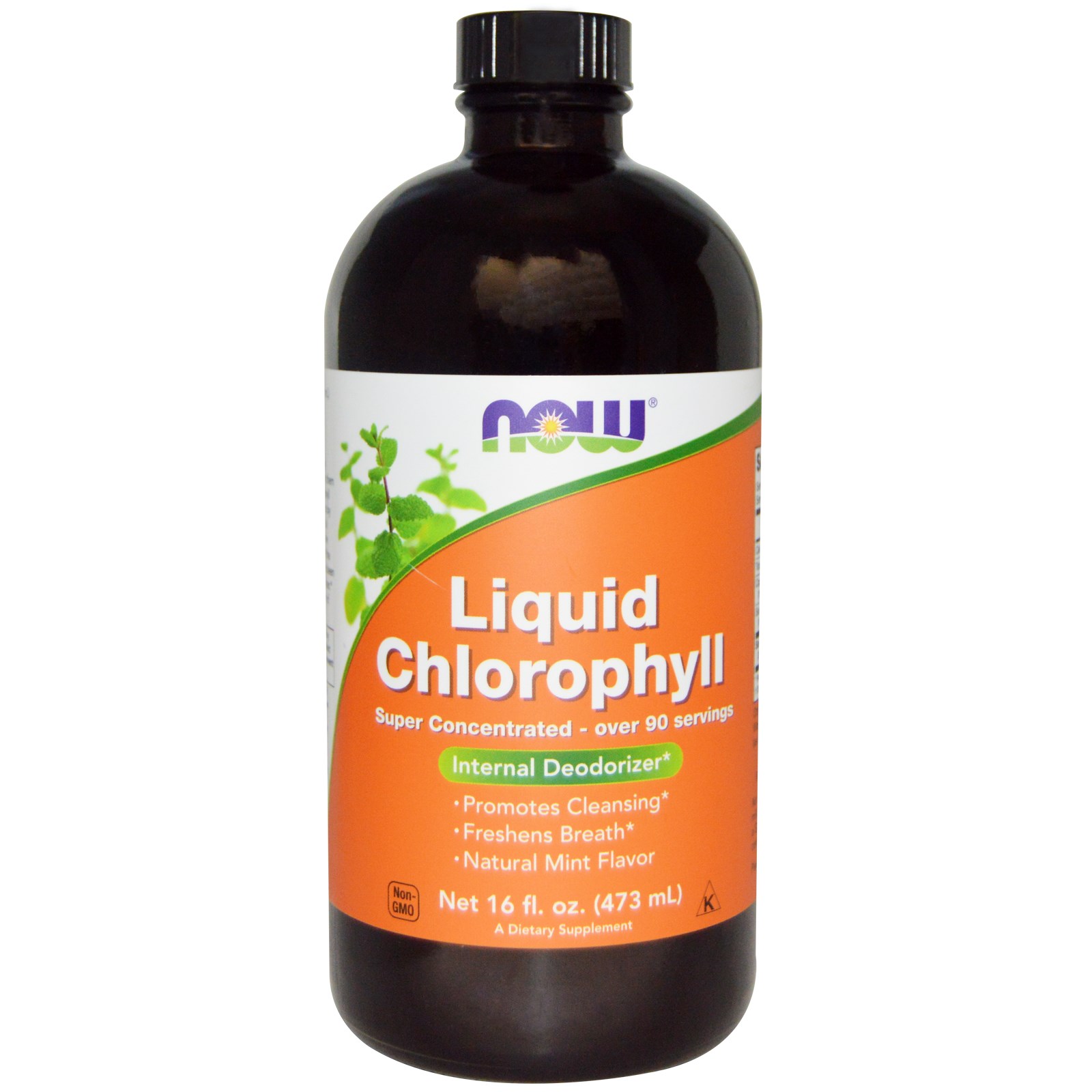 Image of Liquid Chlorophyll, Mint Flavor (473 ml) - Now Foods