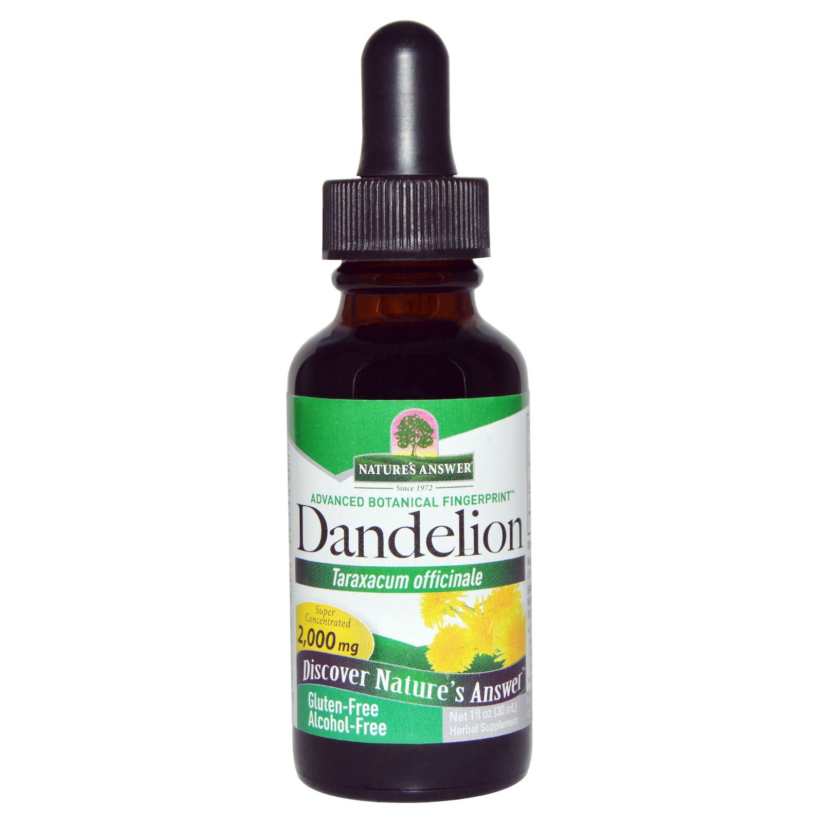 Image of Dandelion, Alcohol Free, 2000 mg (30 ml) - Nature&apos;s Answer 