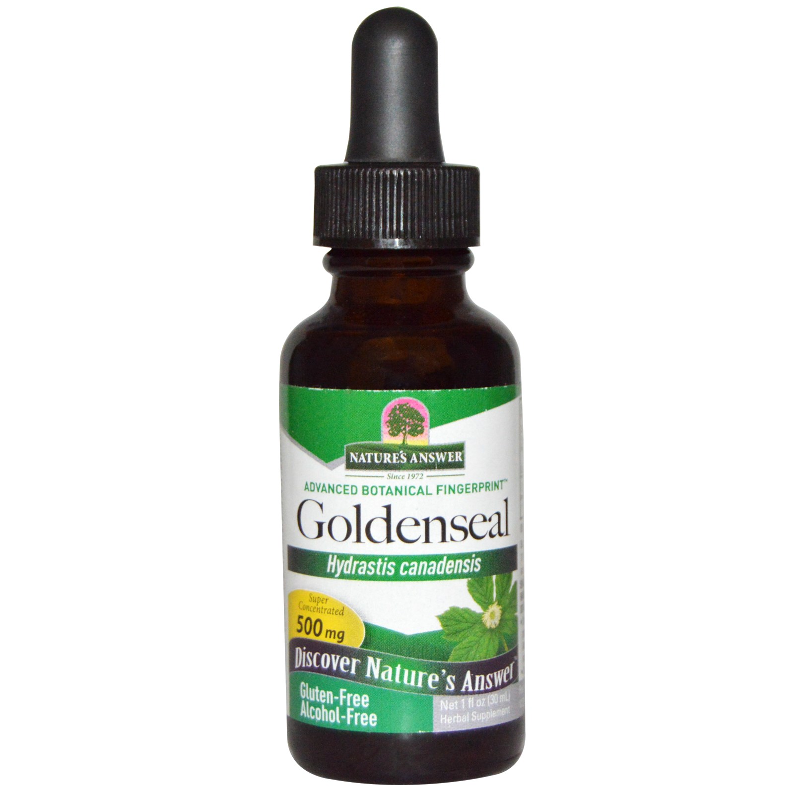 Image of Goldenseal, Alcohol Free, 500 mg (30 ml) - Nature&apos;s Answer 