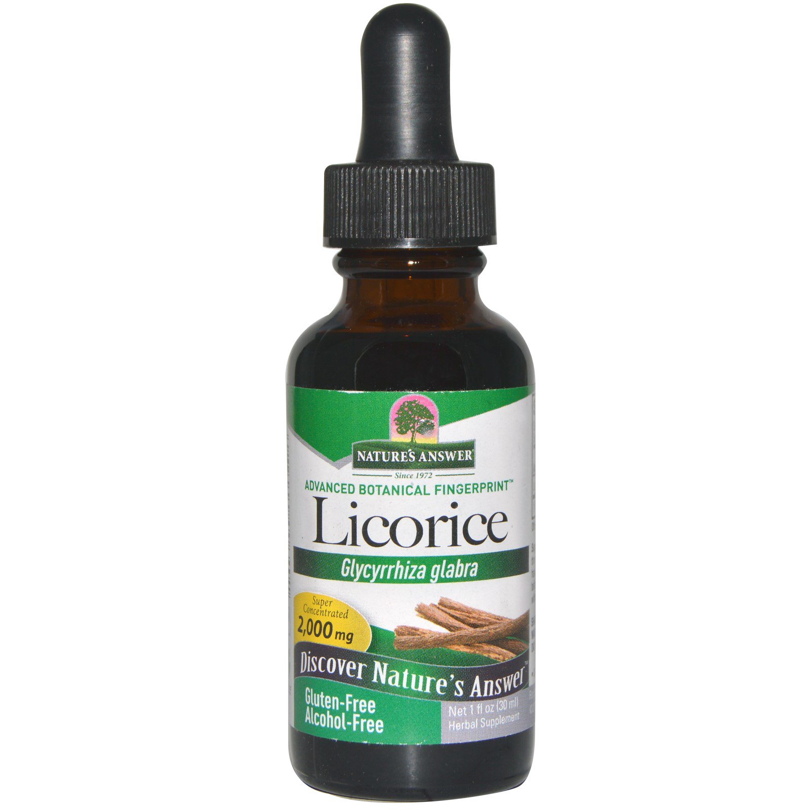 Image of Licorice, Alcohol Free, 2000 mg (30 ml) - Nature&apos;s Answer