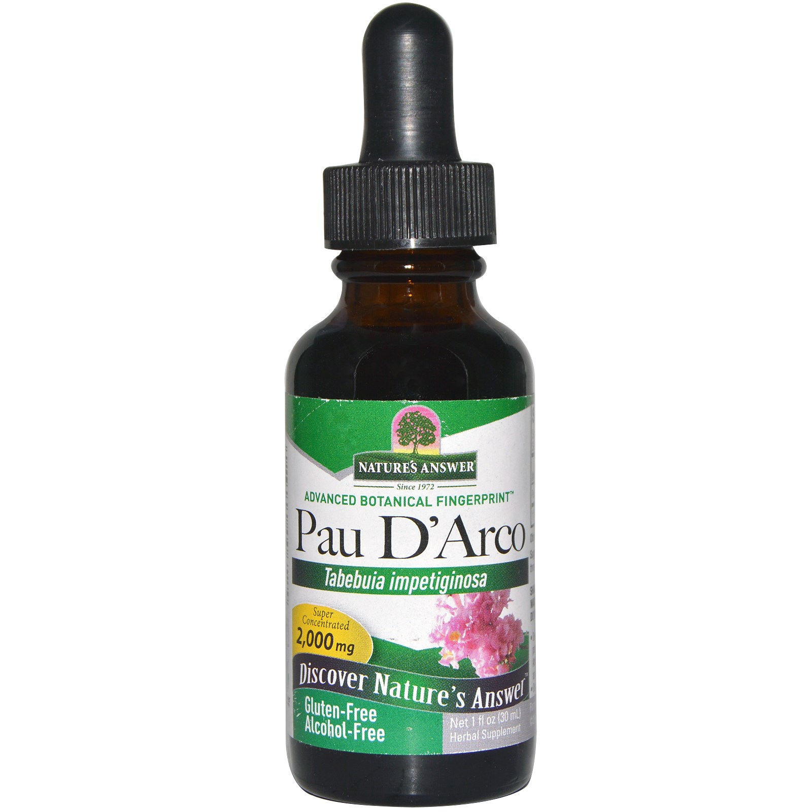 Image of Pau D&apos; Arco, Alcohol-Free, 2000 mg (30 ml) - Nature&apos;s Answer