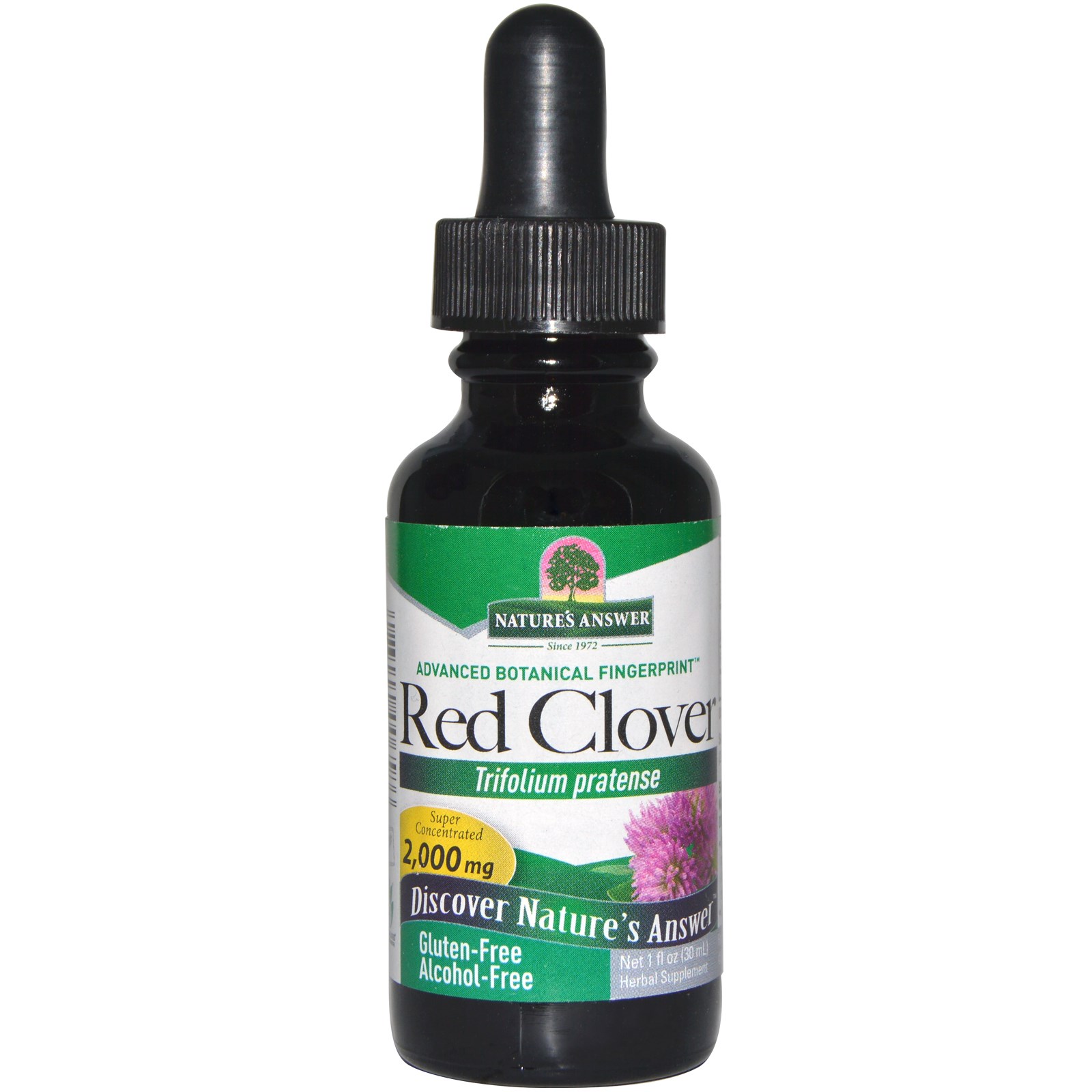 Image of Red Clover, Alcohol-Free, 2000 mg (30 ml) - Nature&apos;s Answer