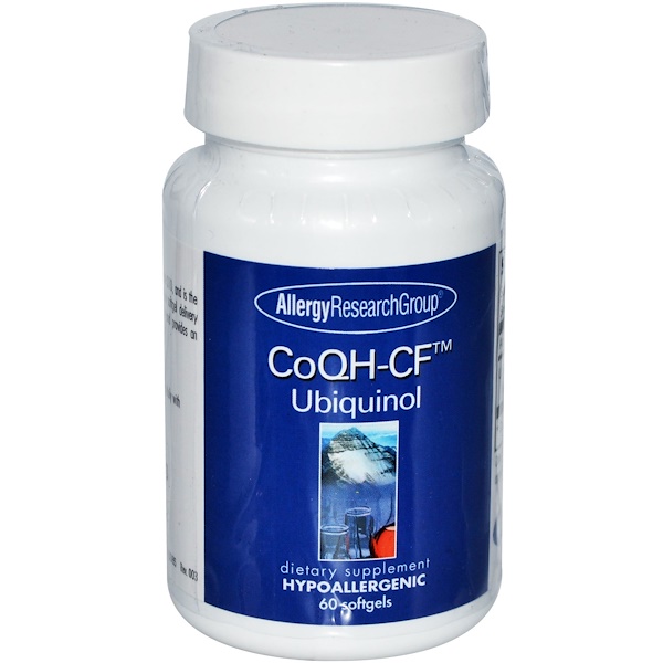 Image of CoQH-CF Ubiquinol (60 Softgels) - Allergy Research Group 