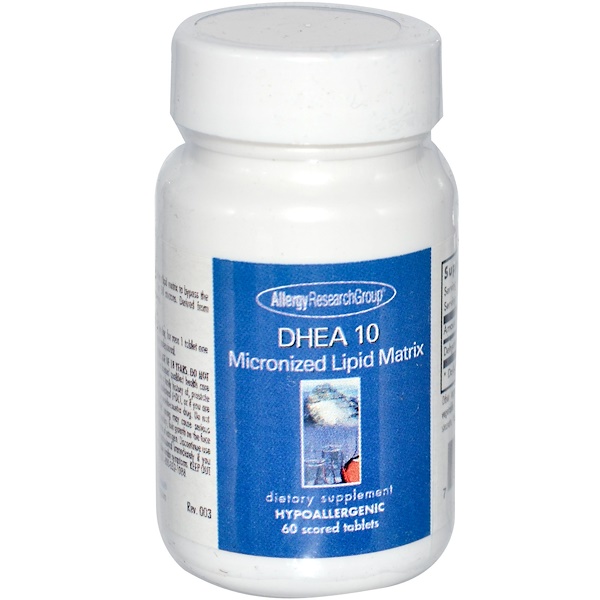 Image of DHEA 10 Micronized Lipid Matrix 60 Scored Tablets - Allergy Research Group