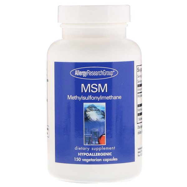 Image of MSM Methylsulfonylmethane 150 Vegetarian Capsules - Allergy Research Group