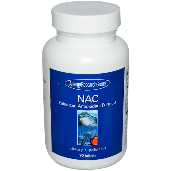 Image of NAC Enhanced Formula 90 Tablets - Allergy Research Group 