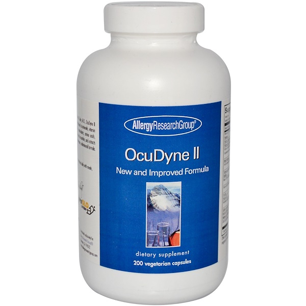 Image of OcuDyne II New and Improved Formula 200 Veggie Caps - Allergy Research Group 