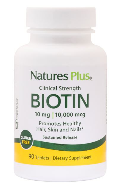 Image of Biotin Sustained Release (90 Tablets) - Nature&apos;s Plus