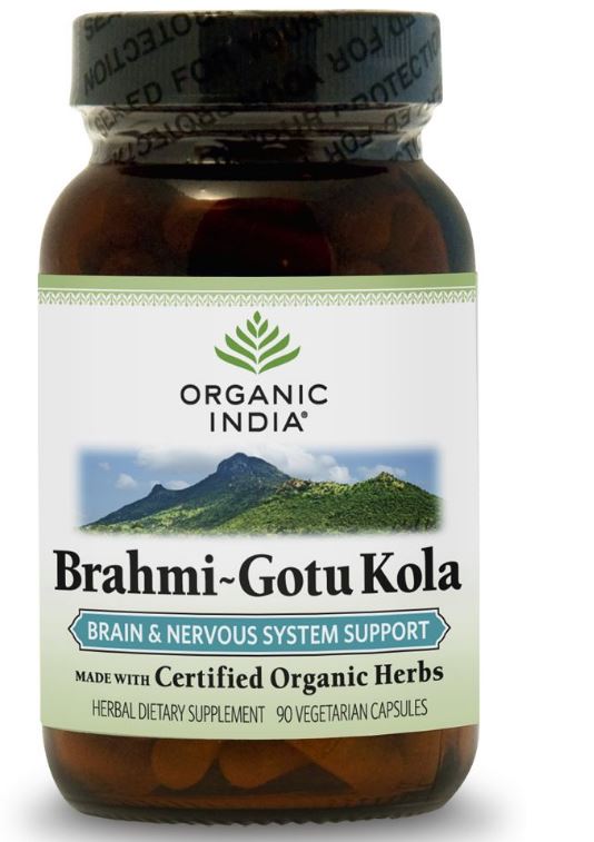 Image of Brahmi-Gotu Kola (90 Veggie Caps) - Organic India 