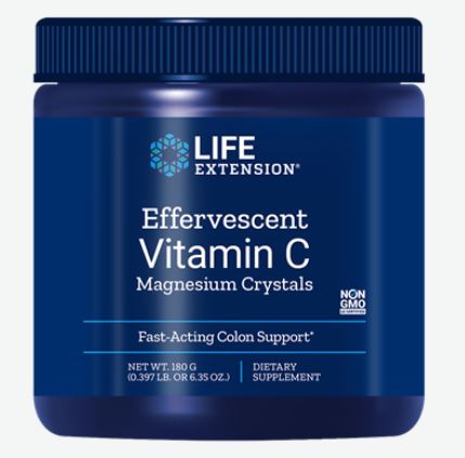 Image of Vitamine C Effervescente En Poudre - Cristaux De Magnésium, 180 G - Life Extension