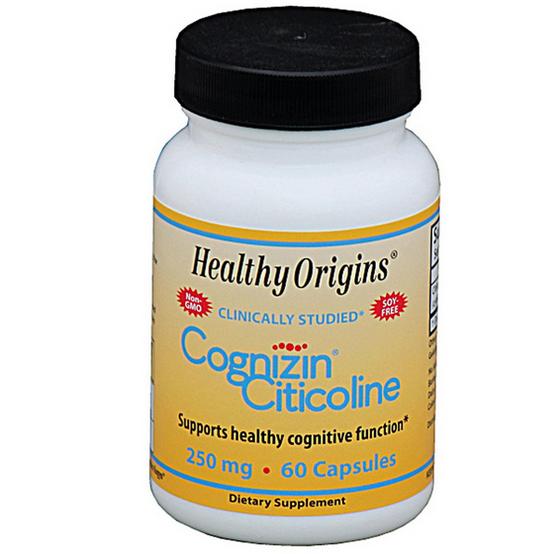 Image of Healthy Origins, Cognizin Citicoline 250 mg, 60 Capsules 