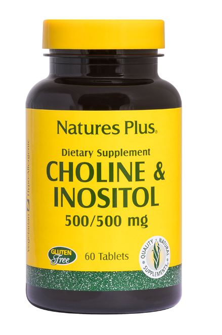 Image of Choline & Inositol 500/500 mg (60 Tablets) - Nature&apos;s Plus 