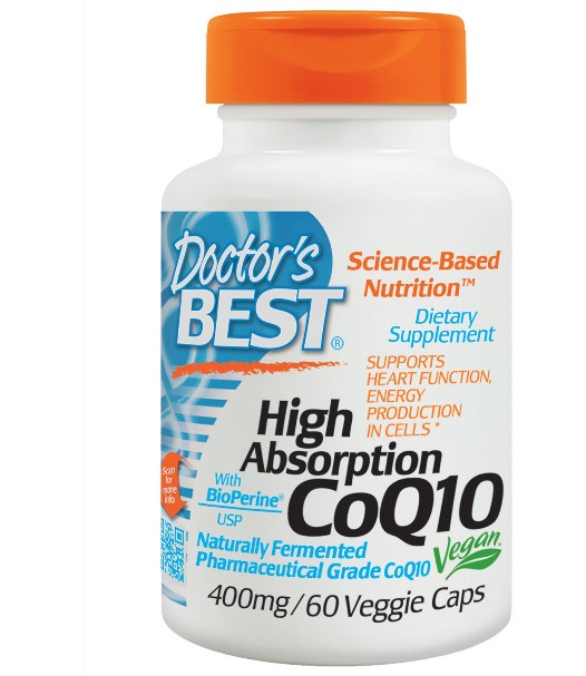 Image of Haute Absorption CoQ10 avec BioPerine 400 mg (60 Caps Veggie) - Doctor&apos;s Best 