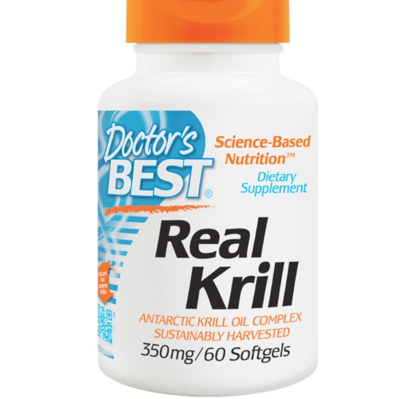 Image of Doctor&apos;s Best, Real Krill, 350 mg, 60 gélules 
