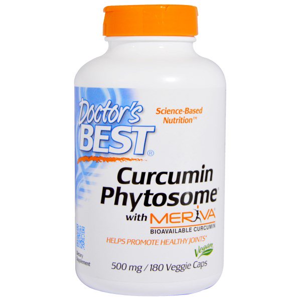 Image of Curcumin Phytosome with Meriva 500 mg (180 Veggie Caps) - Doctor&apos;s Best 