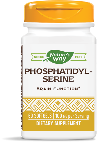 Image of Nature&apos;s Way, Phosphatidylsérine complexe 500 mg, 60 gélules 