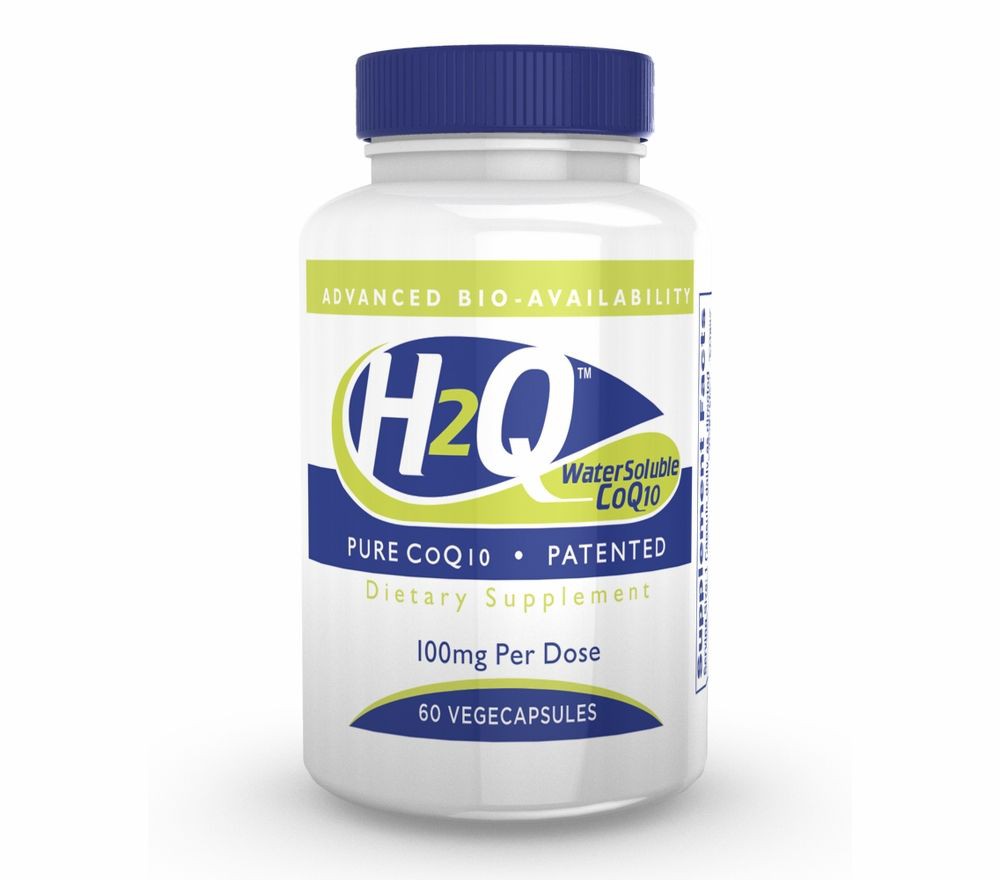 Image of H2Q CoQ-10 (8x Absorption) 100 mg (non-GMO) (60 Vegicaps) - Health Thru Nutrition 