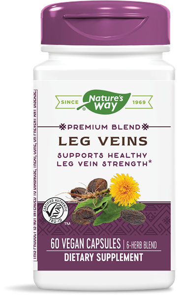 Image of Nature&apos;s Way, Leg veins avec Tru-OPCs, 435 mg, 60 Capsules