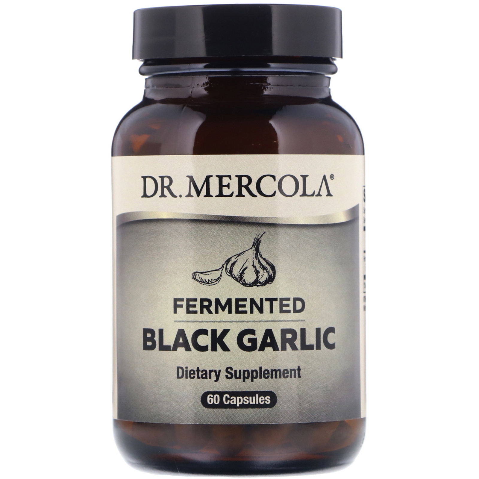 Image of Fermenté noir à l&apos;ail (60 capsules) - Dr Mercola