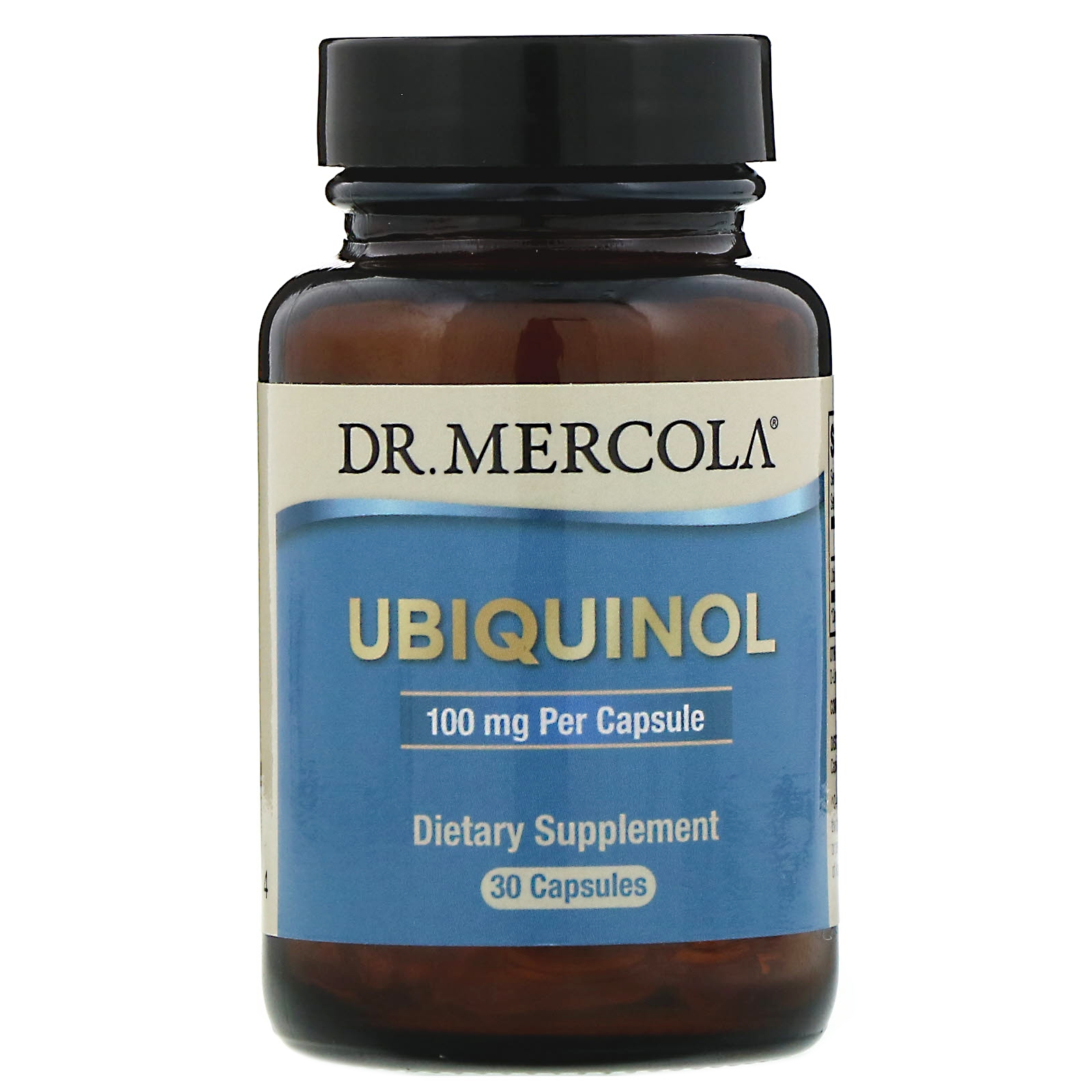 Image of Dr. Mercola, Ubiquinol, amélioré bioactivité CoQ10, 100 mg, 30 Capsules Licaps 