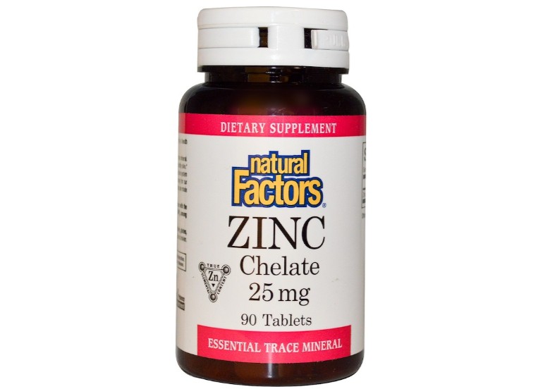 Image of Zinc Chelate 25 mg (90 Tablets) - Natural Factors 