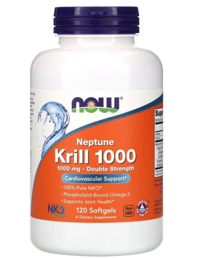 Image of Neptune Krill 1000- 1000 mg (120 softgels) - Now Foods 