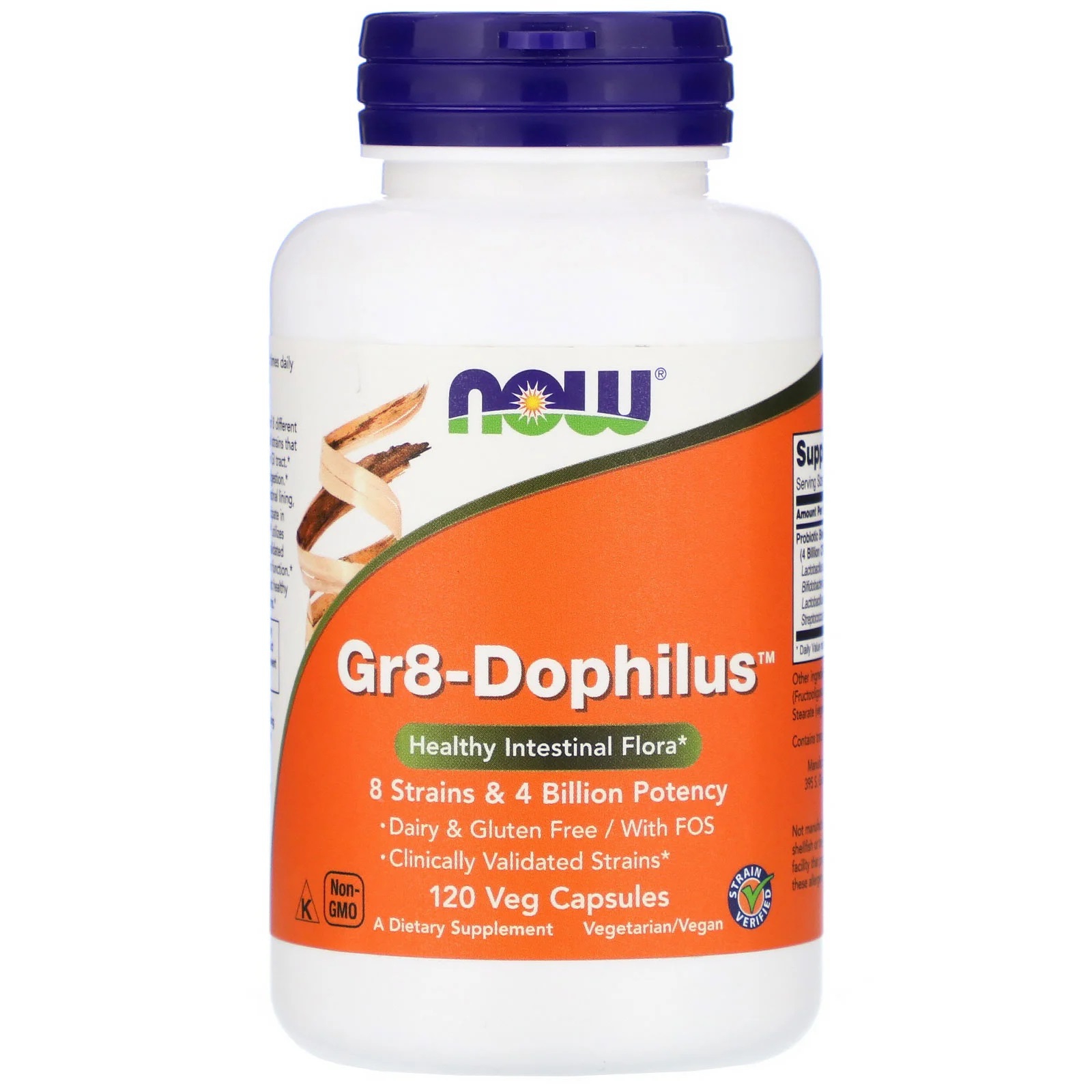 Image of Gr8-Dophilus (120 Vegetarian Capsules) - Now Foods 