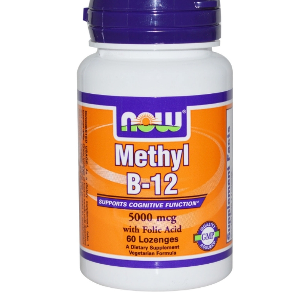 Image of Now Foods, méthyl B12, 5000 mcg, 60 pastilles