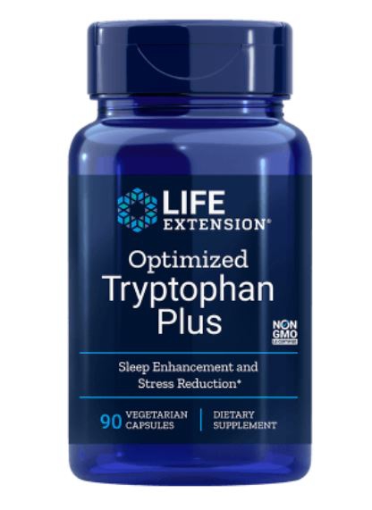 Image of Optimisé tryptophane Plus - 90 Vegetarian Capsules - Life Extension 