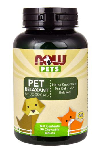 Image of Pets - Pet Relaxant For Dogs/Cats (90 chewable tablets) - Now Foods