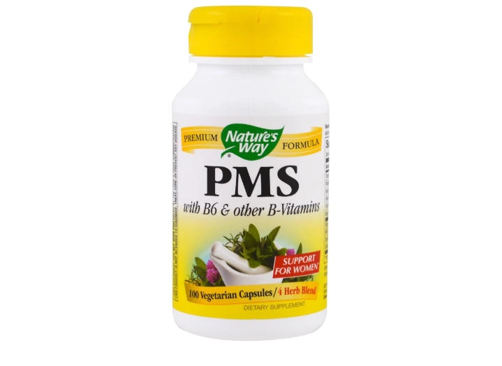 Image of PMS with B6 and Other B-Vitamins (100 Capsules) - Nature&apos;s Way 
